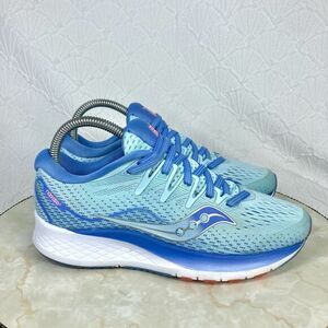 Saucony Ride Iso 2 Athletic Sneakers Womens 6.5 Sporty Running Lace Up Gym Shoes